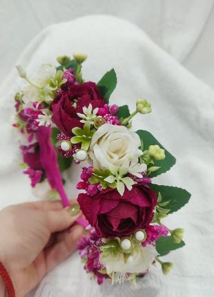 Обруч темна фуксія