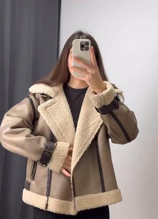 Дубленка zara новая коллекция, оригинал испания