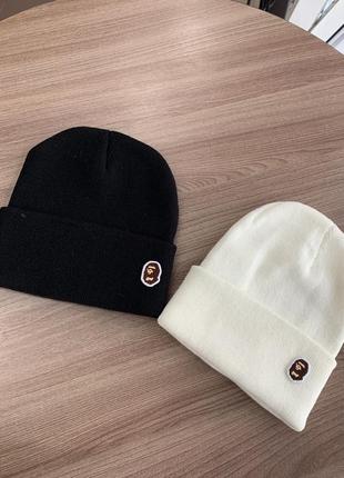 Теплые зимние шапки bape ( a bathing ape )