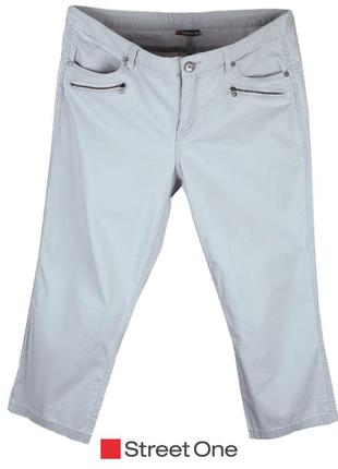 Бриджи street one gmbh size-42-22 бермуды объёмные лёгий стрейч хлопок стоковые ±20y€в