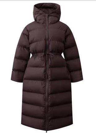 Пуховик коричневий єврозима