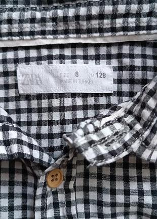 Рубашка в клетку zara 4