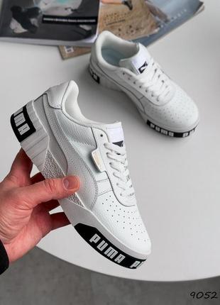 Кроссовки женские p белые + черный натуральная кожа