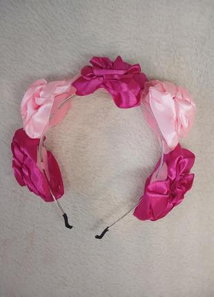 Обруч рожевий для дівчаток