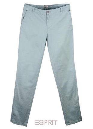 Брюки esprit chino джинсы size-m w32 лёгий голубобирюза стрейч хлопок стоковые новые ±25y€в