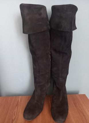 Сапоги замшевые 38 размер