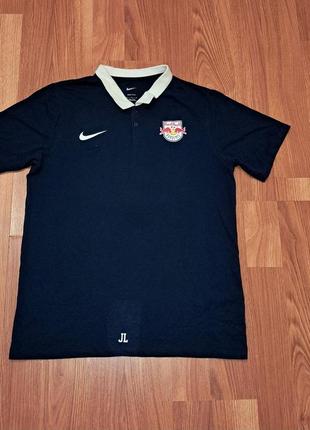 Мужская уникальная футболка поло nike red bulls оригинал