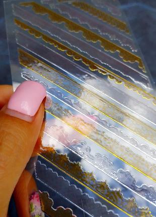 Наклейки на ногти маникюр декор для ногтей наклейки кружево творчество новые7 фото