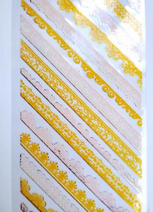 Наклейки на ногти маникюр декор для ногтей наклейки кружево творчество новые3 фото