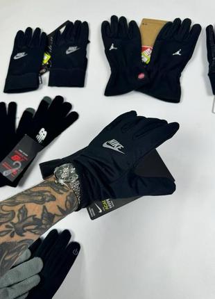 Рукавиці чорні чоловічі осінні весняні зимові nike