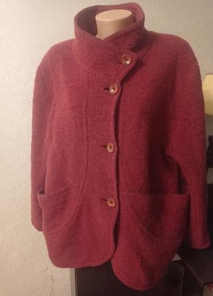 Деми куртка жакет на пуговицах шерсть.