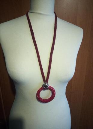 Подвеска на шею- крупное креативное украшение хенд мейд винтаж