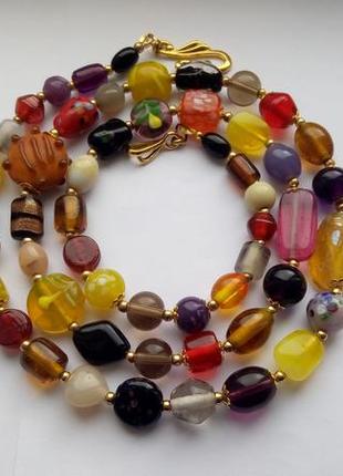 Буси, різнобарвне скло-лепворк