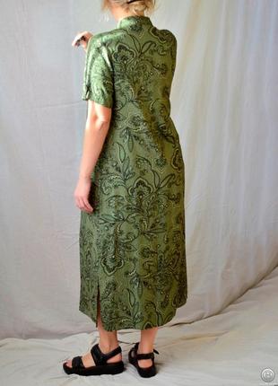 8788\140 вискозное платье зеленого цвета papaya xl