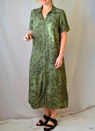8788\140 вискозное платье зеленого цвета papaya xl
