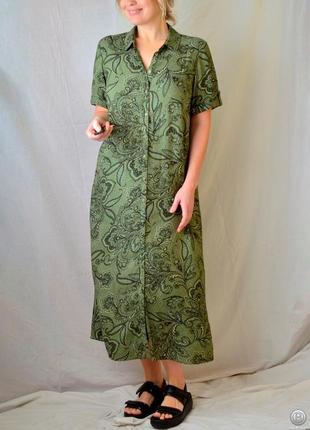 8788\140 вискозное платье зеленого цвета papaya xl