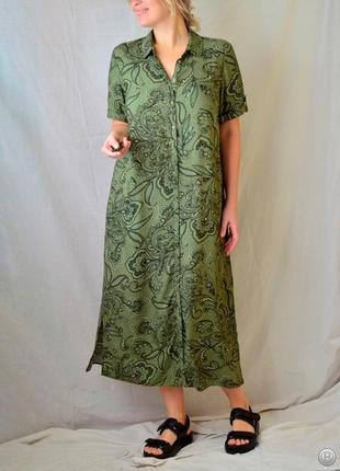 8788\140 вискозное платье зеленого цвета papaya xl