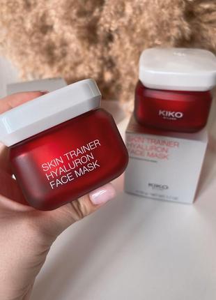 Осветляющая маска kiko milano skin trainer hyaluron face mask, 50 г