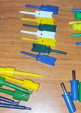 Штекеры, крючки для щупов к тестеру, мультиметру