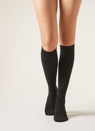 Довгі в'язані кашемірові шкарпетки calzedonia