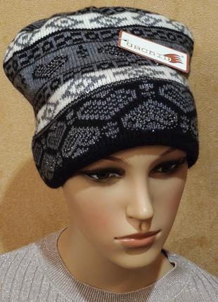 Шапка ангора,вовна жіноча,модна.