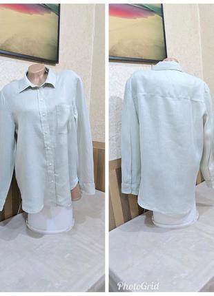 Льняная рубашка. h&m. linen.