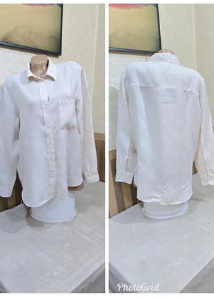Льняная рубашка. h&m. linen.