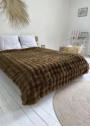 Плед кролик коричневый евро 200/230