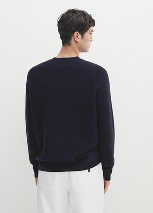 Светр massimo dutti темно-синій l2 фото