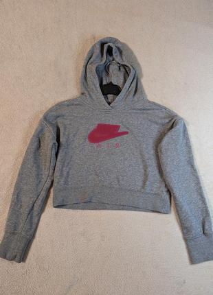 Худи свитшот укороченный nike air xs s размер original отличное состояние