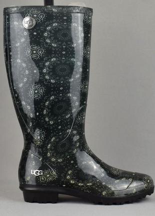 Ugg shaye floral rain boots дождевики сапоги резиновые женские утепленные.сша. оригинал. 37 р./24 см.