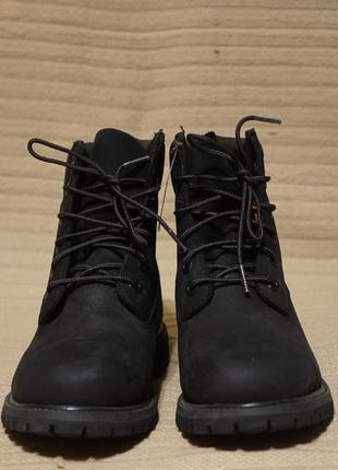 Высокие черные ботинки из натурального нубука timberland primalorft 200 gr waterproof 38 р.3 фото