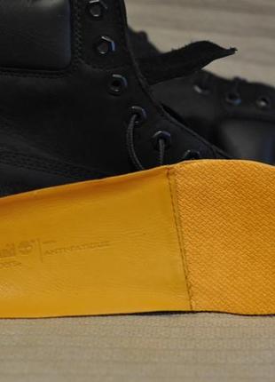 Высокие черные ботинки из натурального нубука timberland primalorft 200 gr waterproof 38 р.7 фото
