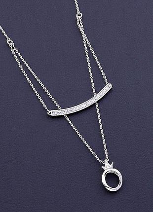 Подвески фианит «xuping» (родий) 079277