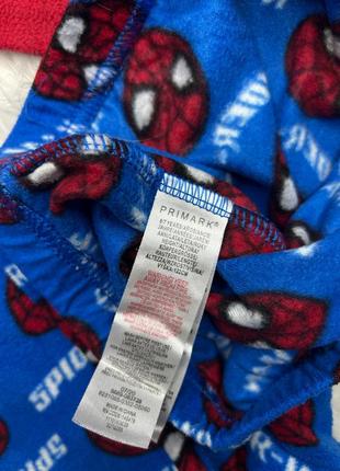 Дитяча флісова піжама для хлопчика людина павук піжамка primark р.116-1228 фото