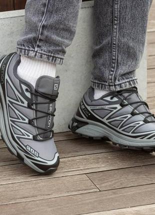 Мужские термо кроссовки salomon xt-6 gray
41-45