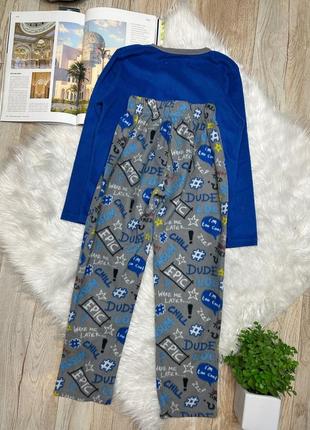 Дитяча флісова піжама для хлопчика піжамка pj collection р.134-1406 фото