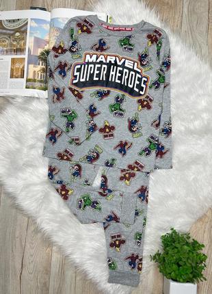 Дитяча хлопкова піжама для хлопчика марвел піжамка marvel tu р.128-134