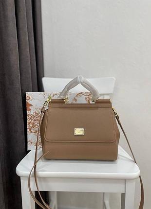 Сумка бежевая премиум  сицилия