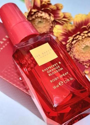 Спрей для тела raspberry & orange blossom от ted baker london 50 ml