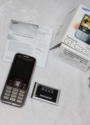 Мобільний телефон samsung c3322 duos duos red lefleur оригінал комплект