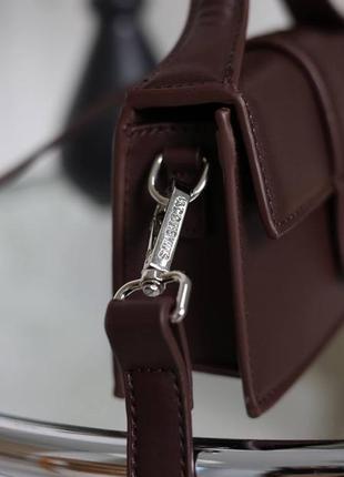 Сумка женская jacquemus le bambino mini dark brown