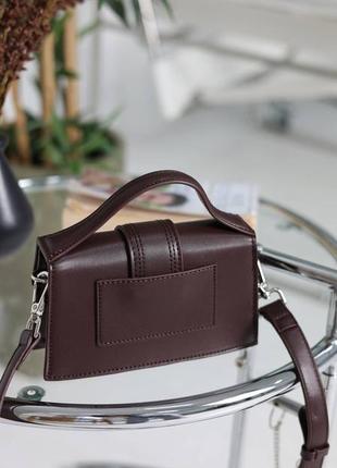 Сумка женская jacquemus le bambino mini dark brown
