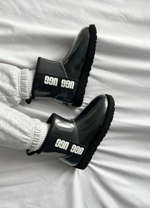 Ugg classic clear mini balck трендовые угги