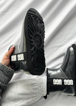 Ugg classic clear mini balck трендовые угги
