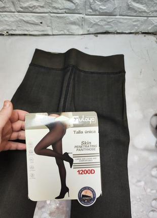 Колготы на меху имитация голых ног ulaya 1200d