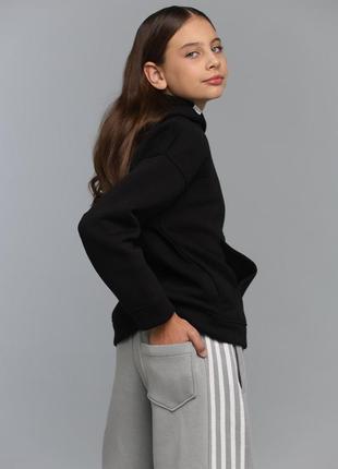 Брюки палаццо бант сірі 5