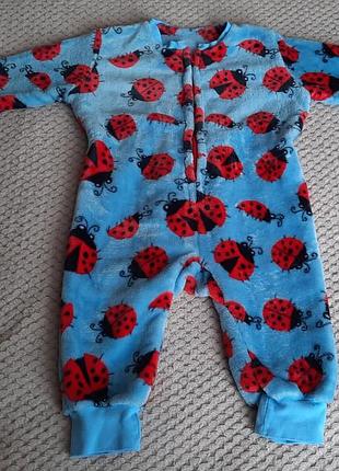 Теплый плюшевый ромпер