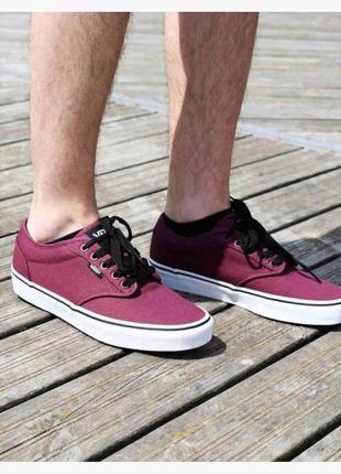 Vans бордові чоловічі оригінал 43 розмір венси кеди