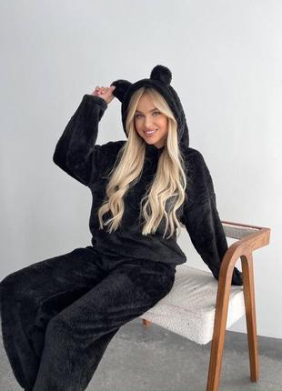 Домашний костюм пижама теплая махра